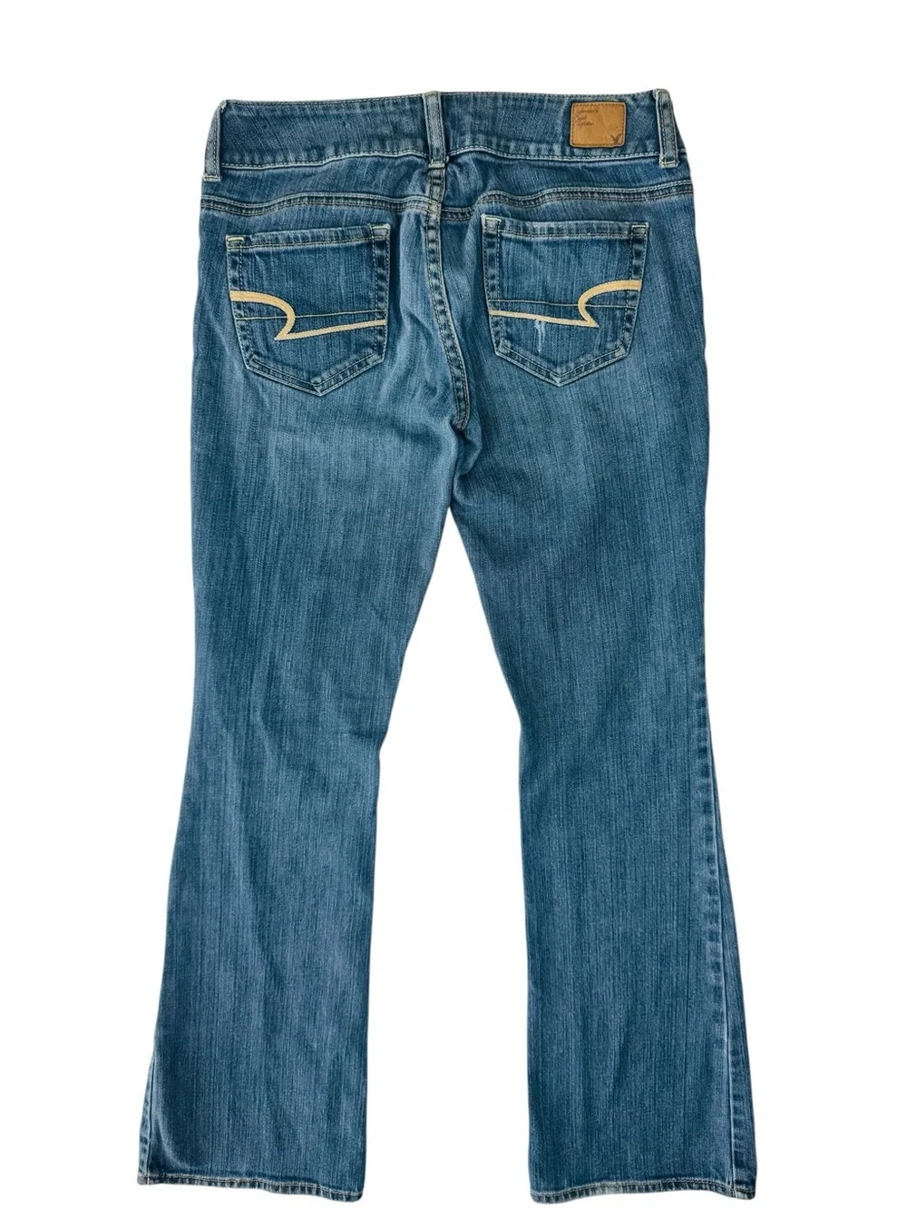 American Eagle Artist Bootcut Jeans Womens 4 Stretch Medium Wash Low Rise Y2K